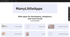 Desktop Screenshot of manylittleapps.com